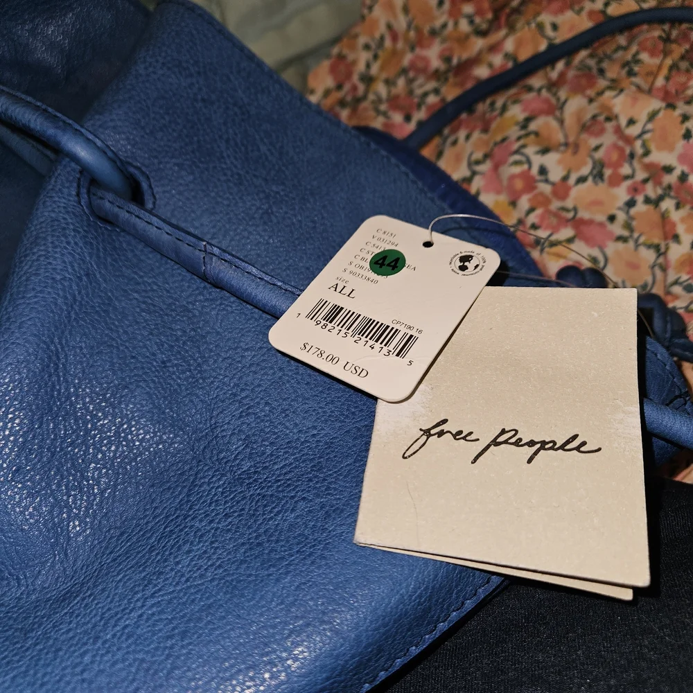 Free People Blue Crossbody Bag - Picture 3 of 5